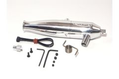 Aluminium Tuning Reso-Rohr (Poliert/21+) hpi racing H86138