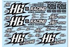 HB Racing World Team Aufkleber schwarz hpi racing HB204075