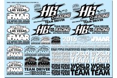 HB Racing World Team Gedenk-Aufkleber hpi racing HB204076