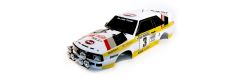 Audi Quattro Karosserie klar, Audi Team Decals, Anbauteile LRP TRL017