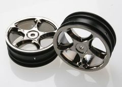 Wheels Tracers Black Chrome 2.2 2WD Front (2) Traxxas 2473A