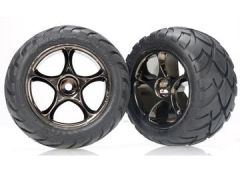 Tires & Wheels Anaconda/Tracer Black Chrome 2.2 Rear (2) Traxxas 2478A