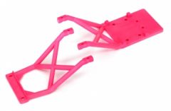 Skid Plates Front and Rear Pink Traxxas 3623P