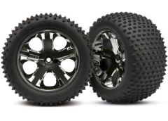 Tires & Wheels Alias/All-Star Black Chrome 2.8 TSM Rear (2) Traxxas 3770A