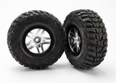 Däck & Fälg Kumho S1/S-Spoke Matt Krom-Svart 2WD Fram (2)* Traxxas 5882R