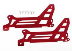 Main Frame Side Plate Outer Alu Red (Pair) DR-1 Traxxas 6327