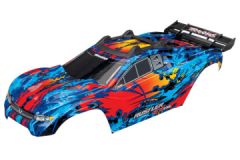 Body Rustler 4x4 Red/Blue (Complete with Body Mounts) Traxxas 6717R