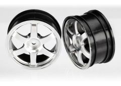 Wheels Volk Racing TE37 Chrome 1/16 (2) Traxxas 7374X