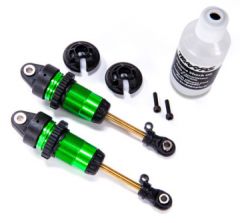 Shocks Green GTR Long without springs (2) Traxxas 7461G