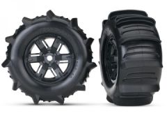 Tires & Wheels Paddle/X-Maxx Black (2) Traxxas 7773