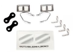 Side Mirrors Set Chrome Ford Bronco (body #8010) Traxxas 8073X