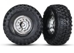 Tires & Wheels Canyon Trail/Chrome 1.9 (for 8255A Axle) Traxxas 8177