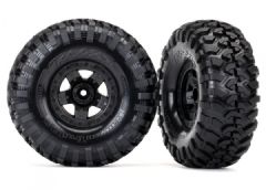 Tires & Wheels Canyon Trail/TRX-4 Black 2.2 (2) Traxxas 8181