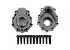 Portal Housing Outer Alu Grey Front/Rear (2) TRX-4/6 Traxxas 8251A