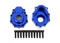 Portal Housing Outer Alu Blue Front/Rear (2) TRX-4/6 Traxxas 8251X