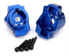 Portal Drive Axle Mount Rear Alu Blue (2) TRX-4/6 Traxxas 8256X