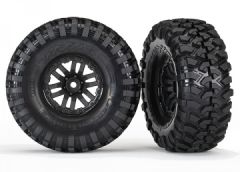 Tires & Wheels Canyon Trail/TRX-4 Black 1.9 (2) Traxxas 8272