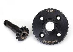 Ring- & differential pinion gear Overdrive 12/33T TRX-4/6 Traxxas 8287