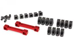 Mount Susp Arms Front and Rear Alu Red 4-Tec Traxxas 8334R