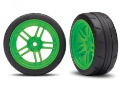 Tires & Wheels Response 1,9 Touring Green Front VXL (2) Traxxas 8373G