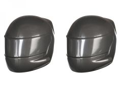 Helmets Grey (2) UDR Traxxas 8518