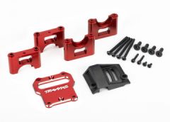 Alu Red Center Diff Schlitten montieren TRAXXAS 9584R