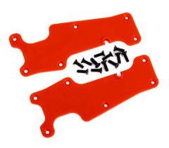 Suspension Arm Covers Front L+R Red Sledge Traxxas 9633R