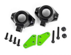 Steering Blocks + Arms Alu Green (Pair) Sledge Traxxas 9637G