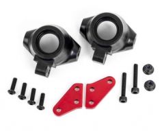 Steering Blocks + Arms Alu Red (Pair) Sledge Traxxas 9637R