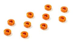 Alu-Unterlegscheiben 3x7x2mm Orange (10) XRAY 303138-O