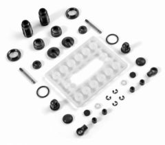 Alu Shock Absorber Set Black (2) XRAY 338001-K