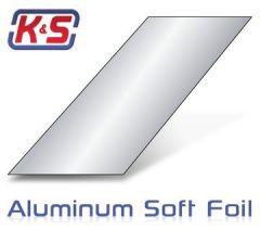 Aluminum (Soft) Sheet 0.13x100x305mm (.005) (1) K&S 6025