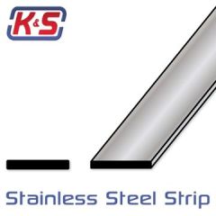 Streifen aus rostfreiem Stahl .010x1/2 K&S 7157 STEEL STRIP 010