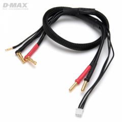 Ladekabel 4/5mm 2S CAR LiPo auf 4mm Bullets 12AWG 500mm DYNOMAX B9683