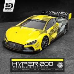 Hyper 200 Körper 200mm (nicht lackiert) BITTYDESIGN BDTC-200HYP