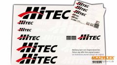 Aufkleberset HiTEC-Logo schwarz/weiß/rot 100x35cm Hitec 119990