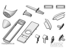 Kunststoffteilesatz (ohne Rumpfdeckel) M Multiplex 224104