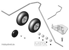 Fahrwerkssatz EasyCub Multiplex 224142