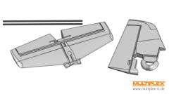 Leitwerkssatz TUCAN Multiplex 224284