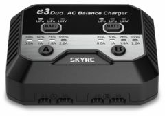 SkyRC e3 Duo Ladegerät 2-3s LiPo/LiFe/LiHV 240VAC SKYRC SK-100164-01