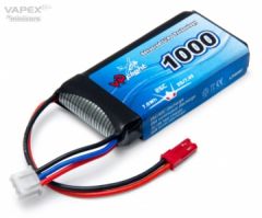 Li-Po Akku 2S 7,4V 1000mAh 25C JST-RCY (BEC) VAPEX LP009F