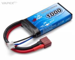 Li-Po Akku 2S 7,4V 1000mAh 25C T-Steckverbinder VAPEX LP009FD