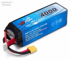 Li-Po Akku 6S 22,2V 4000mAh 25C XT60-Stecker VAPEX LP044FXT