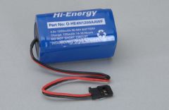 4.8v 1200mAh Ni-MH Rx Pk Sq Hi-Energy