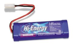 7.2v 5000mAh Ni-MH Pk Tamiya Conn Hi-Energy