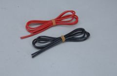 1,3qmm Sil Kabel rot/schw 2x 1m