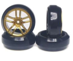 WL-0072 Drifträder und 3mm Offset Gold 31707