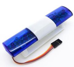 LED Signallicht US-Style Blau Ovale-Form 35652