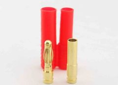 02-022 4mm Goldkontaktstecker mit Gehäuse 36050