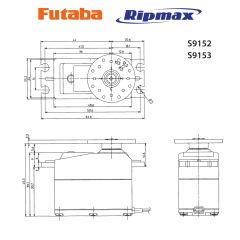 Futaba FUTABA S9150 0,19s/20,0Kg Futaba P-S9152